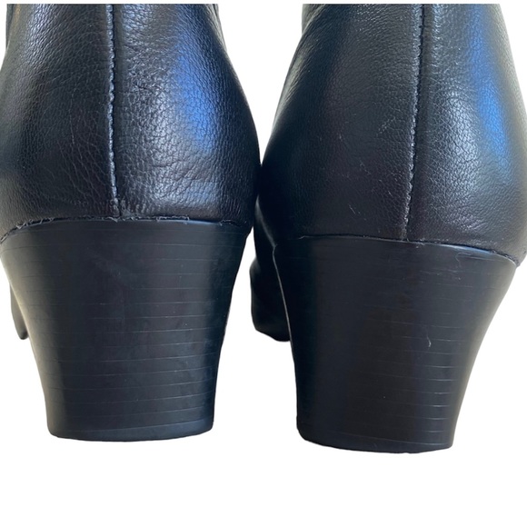 Munro American Black Zip up Bootie Faith Black Kid Size 9.5 Wide - Picture 4 of 11